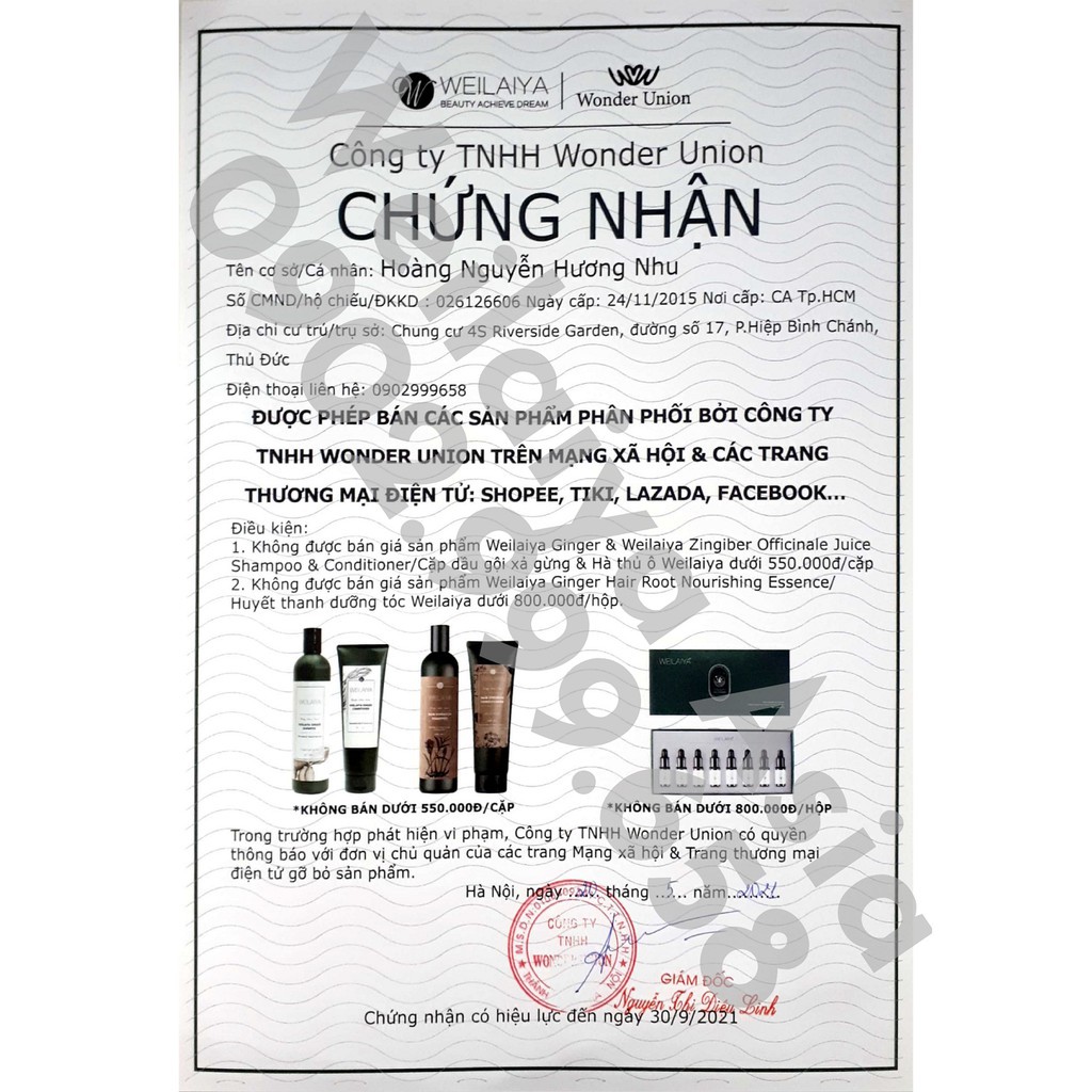 Huyết thanh serum kích mọc tóc Weilaiya hộp 8 chai x 5ml