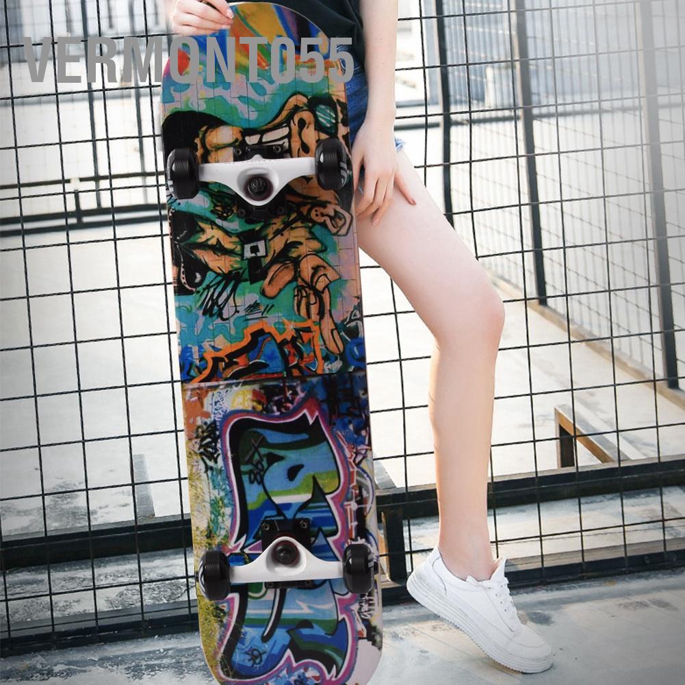 Có thể bán buôn Thể thao ngoài trời 4 bánh dành cho người lớn ván trượt ván gỗ Maple dài để giải trí Hàng giao ngayVermont055