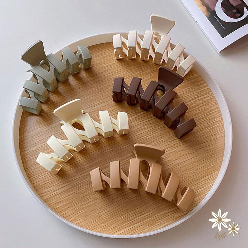 【Kifli】Kẹp tóc càng cua cỡ lớn phong cách Hàn Quốc thanh lịch