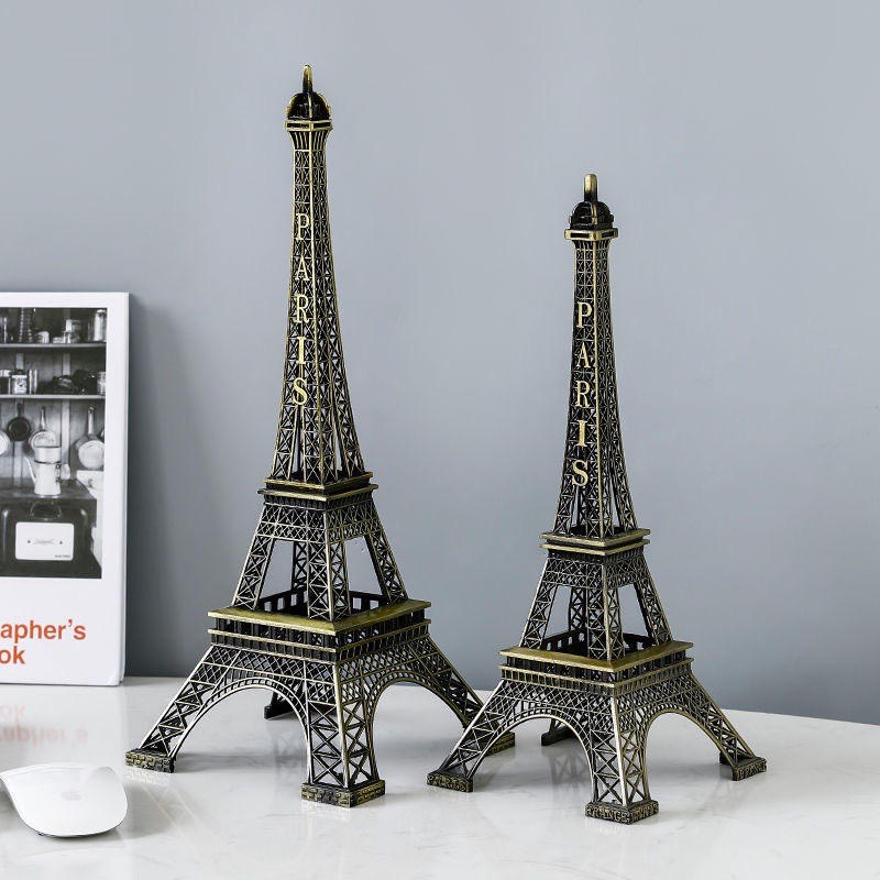 MÔ HÌNH THÁP EIFFEL BẰNG THÉP KHÔNG GỈ CAO CẤP kích thước 32cm, 38cm, 48cm
