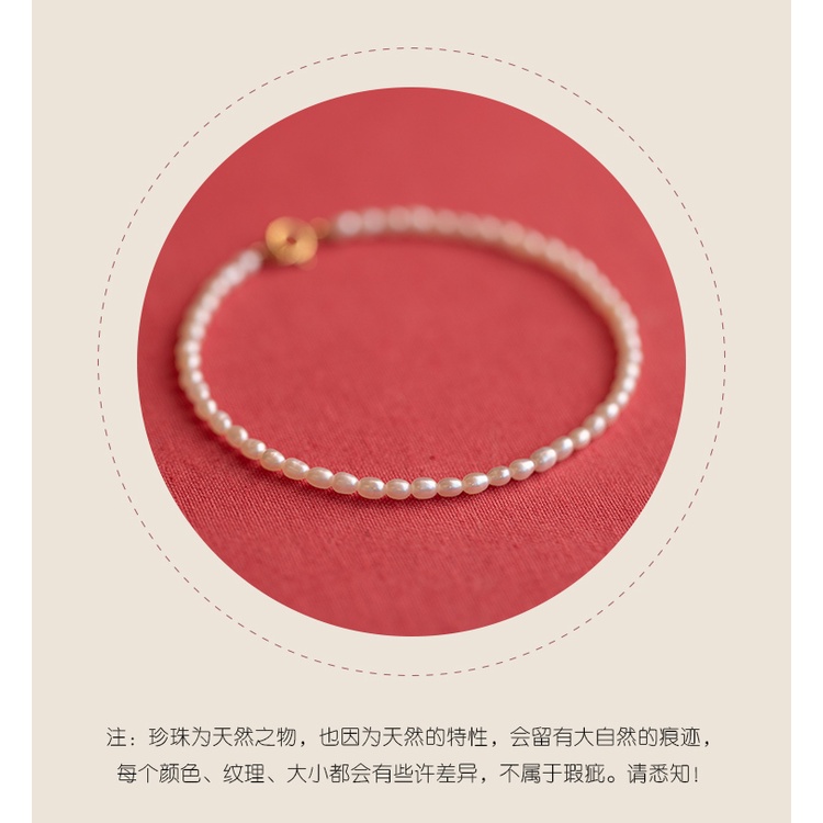 [Hàng Mới Về] Vòng Đeo Tay Hạt Nước Ngọt Thiết Kế Kiểu Dáng Tuyệt Đẹp Đính Hạt Ngọc Trai Nhỏ Cho Nữ