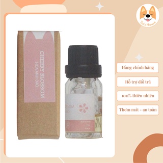 Tinh dầu thơm phòng ngủ thiên nhiên hương hoa anh đào dung tích 10ml - Lọ tinh dầu thư giãn - Tin’s House