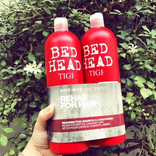 CẶP DẦU GỘI TIGI ĐỎ PHỤC HỒI TÓC HƯ TỔN