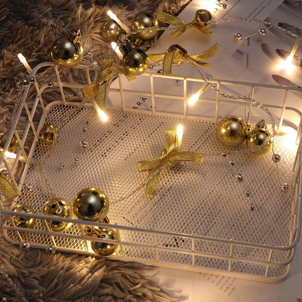 GOGOUP 2m Dây Đèn LED 20 Bóng Hình Nón Trang Trí Giáng Sinh