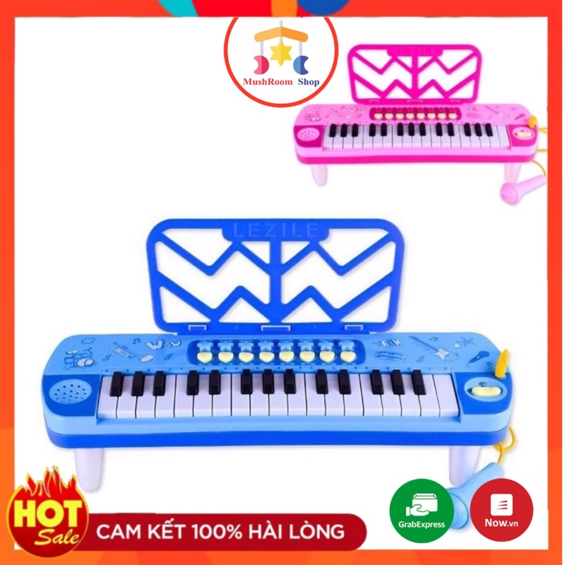 Đồ Chơi Đàn Piano Cho Bé Có Đèn Nhạc Và Micro Chuẩn Âm