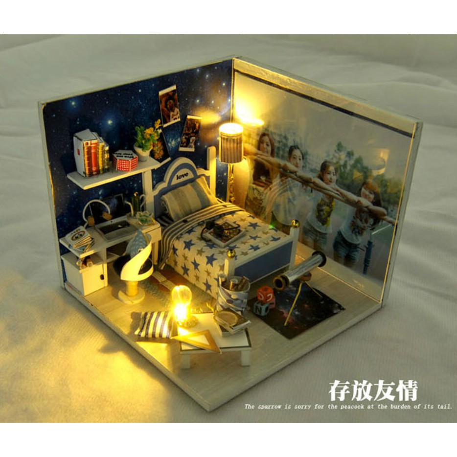 Mô hình nhà búp bê gỗ DIY - Shining Star nơi bạn có thể sử dụng như 1 khung ảnh lưu niệm