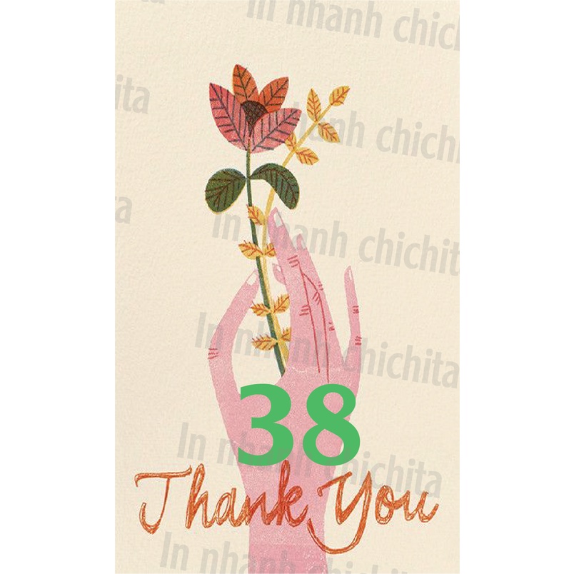 Tem Decal Dán Hộp Carton, Tem Thank You Dán Niêm Phong Hộp cod hàng có sẵn đẹp 11x6,5 cm 1-15