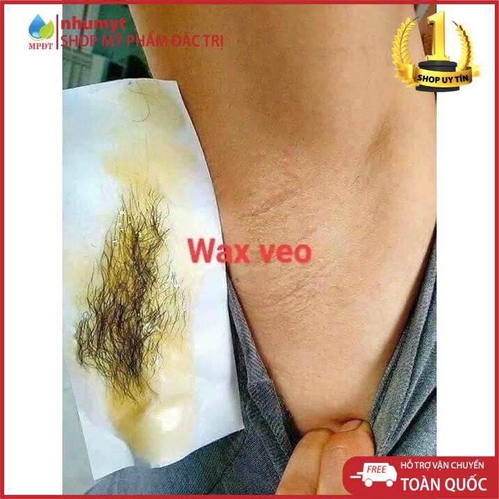 ( Rẻ vô địch ) Wax Lông Veo Ngân Bình Kèm Giấy Và Que Wax , triệt lông nách tay chân vĩnh viễn không đau