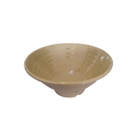 Tô nhựa xoăn 20.3 x 7.7 cm nhựa đen bóng, nâu kem bóng, bát phíp - bowl F-TOX18