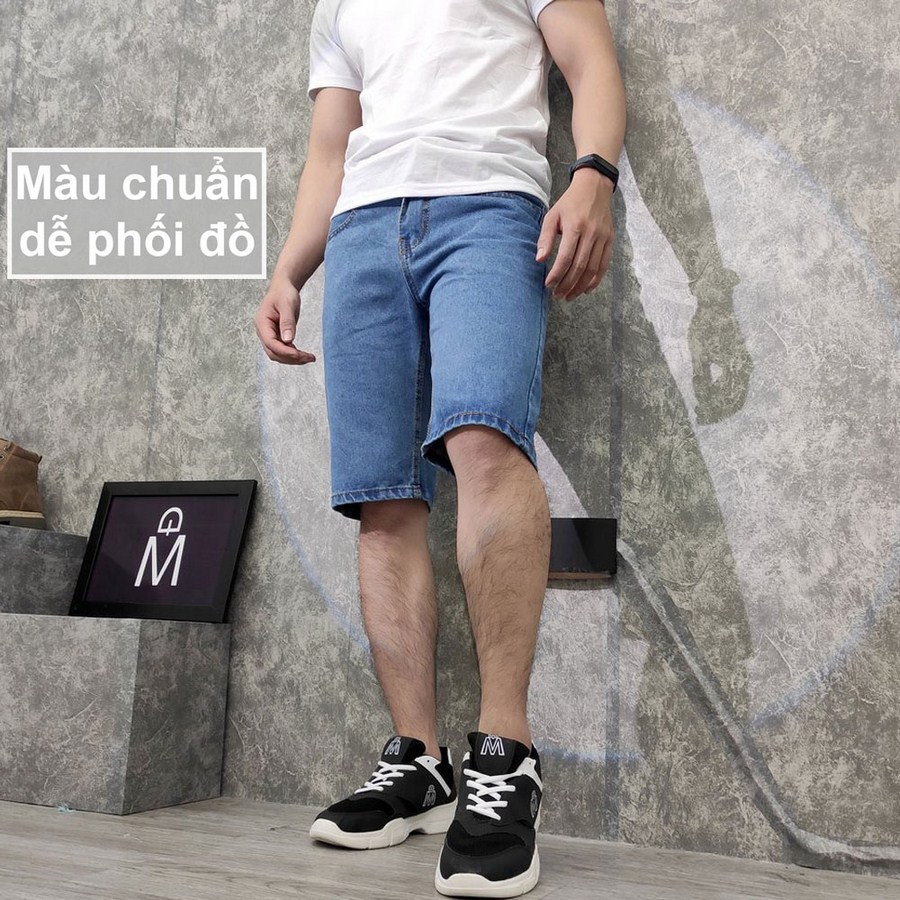Quần short jean nam TS391 vải chất đẹp không phai màu đẹp Tronshop