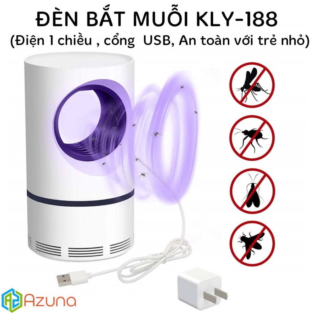 Máy Bát Muỗi Trắng Thông Minh - Đèn Bắt Côn Trùng Có Cổng USB