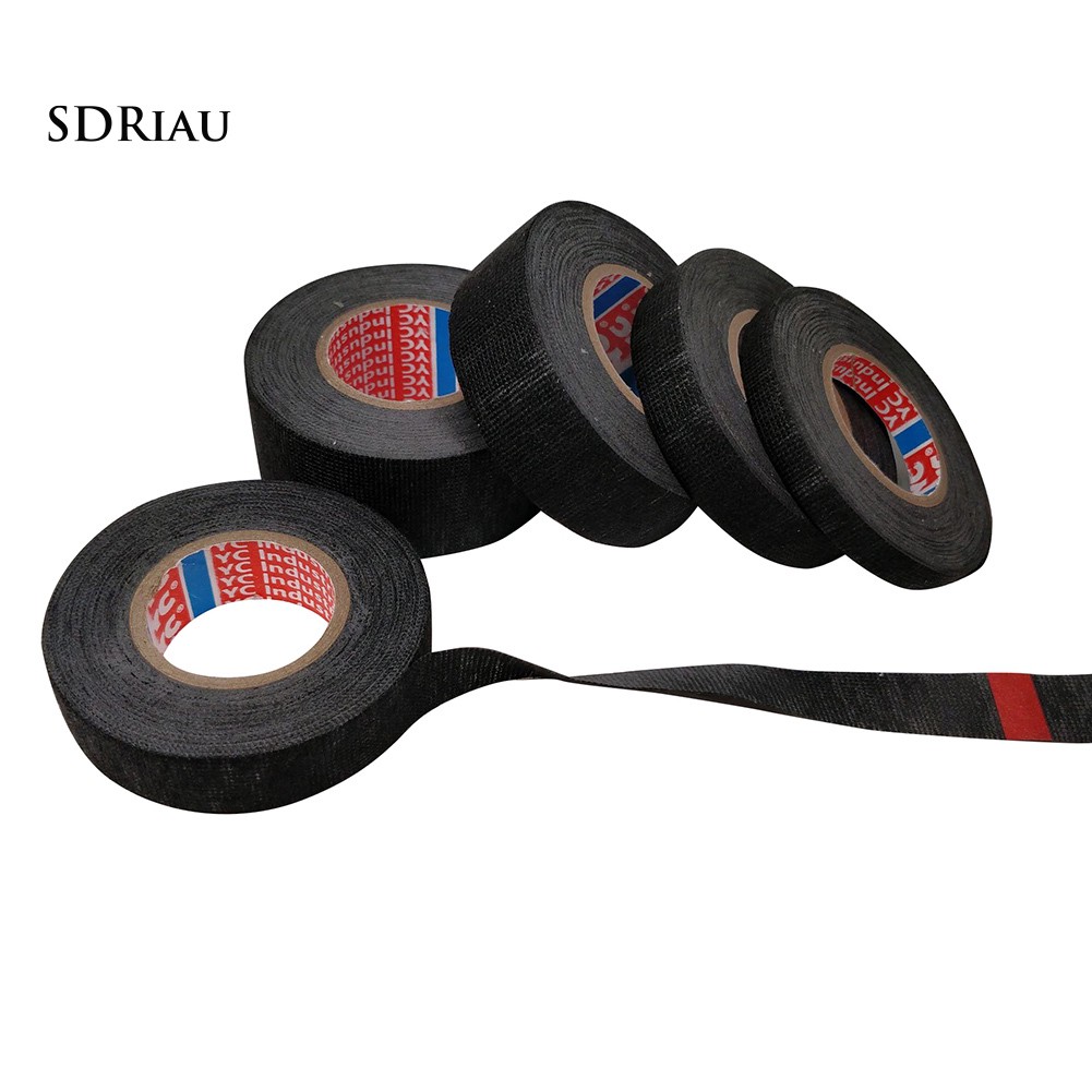 【Ready Stock】25m High Temperature Resistance Adhesive Cloth Insulation Tape for Cable Harness