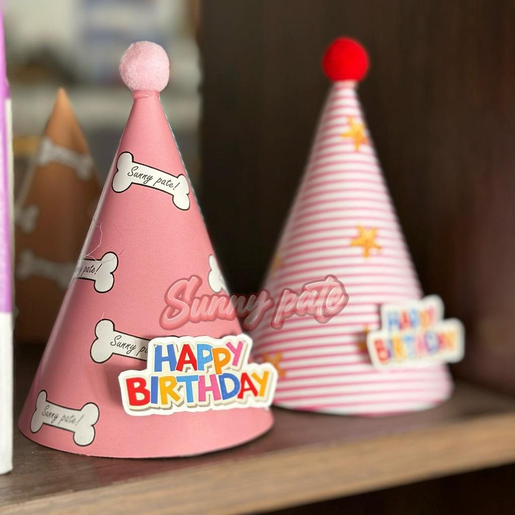Nón sinh nhật cho thú cưng in số tuổi theo yêu cầu - Nón đội cho thú cưng - Birthday party - Sunnypate