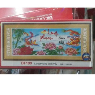 [SALE OFF] Tranh đính đá long phụng sum vầy