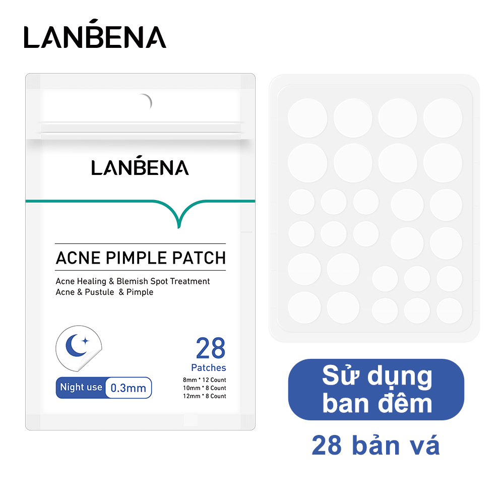 Miếng dán mụn LANBENA sử dụng cho ban ngày và ban đêm | BigBuy360 - bigbuy360.vn