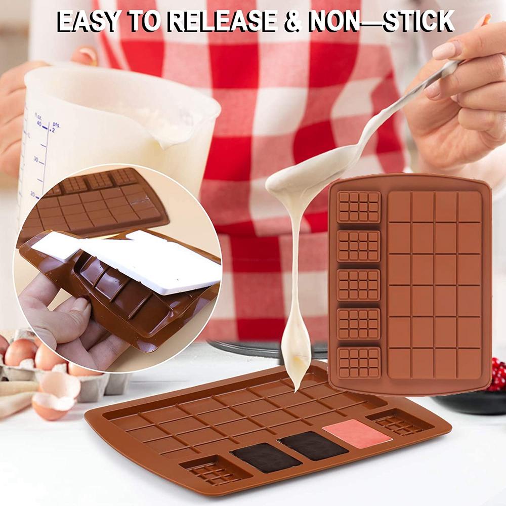 AUGUSTINA Khuôn Silicone Làm Bánh Kẹo Hình Thanh Gỗ Caramel DIY
