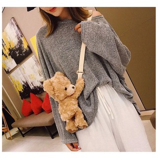 FREESHIP ĐƠN 99K_TÚI XÁCH HÌNH CON GẤU BÔNG RẤT KUTE ĐỰNG DỒ CÁ NHÂN TIỆN ÍCH .