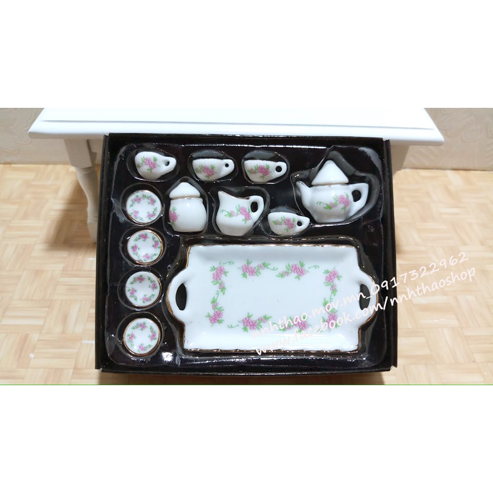Miniature_Bộ bình trà (1:12)