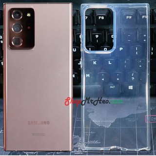 Combo 2 Ốp Lưng Dẻo Trong Suốt Samsung Galaxy Note 20 - Note 20 Ultra - Có gờ bảo bệ camera