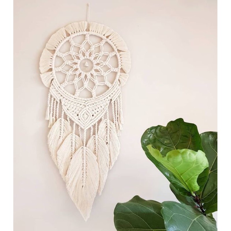 Dreamcatcher trang trí macrame