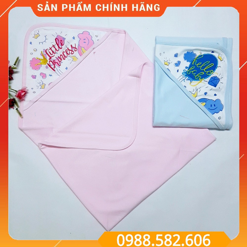 Chăn Ủ Mũ Cotton Carter 1 Lớp Cho Bé Chất Mềm Mịn [Loại 1] - BTT00504