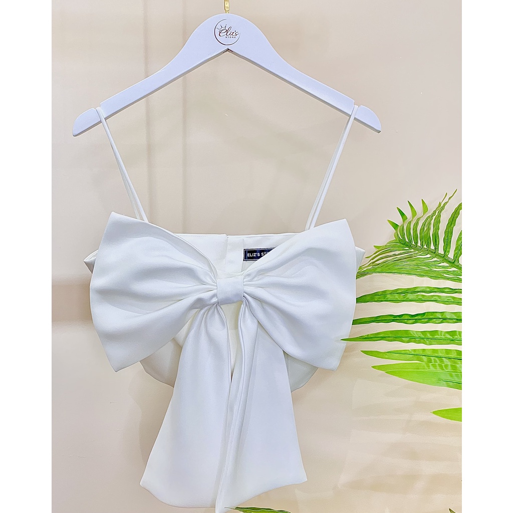 Áo Cup Ngực Thắt Nơ - Áo 2 Dây Lụa Hàng Thiết Kế 5 Màu