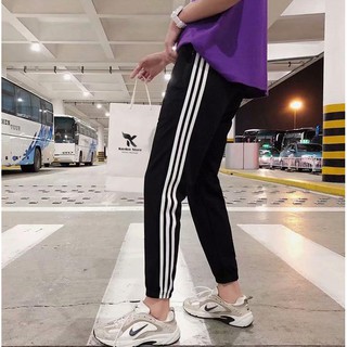 Quần thể thao nam 3 sọc co giãn đi chơi, đi tập gym