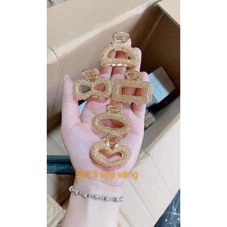 KẸP TÓC MẠ VÀNG PHONG CÁCH HÀN QUỐC