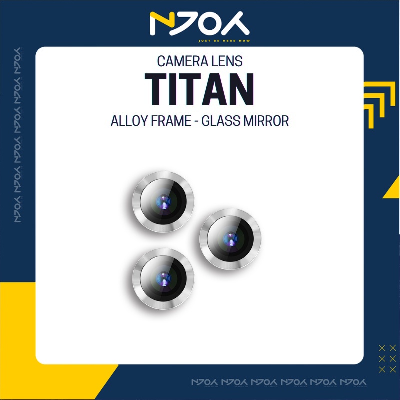 Bộ 3 Dán Mắt Titan Bảo Vệ Camera Chống Trầy Xước Dành Cho Ip 12 Pro Max 11 Pro Max Njoyshop