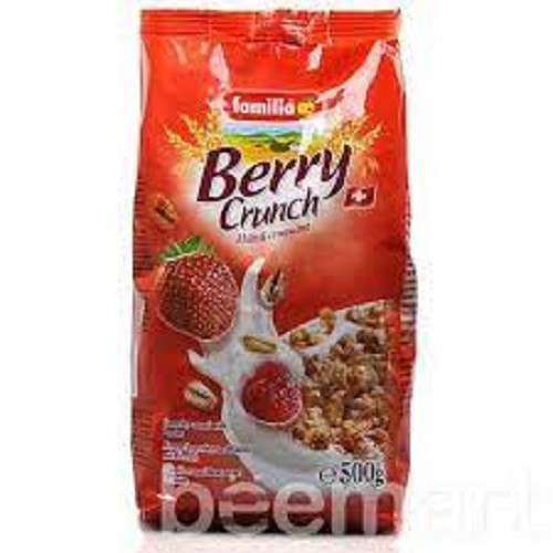 Ngũ cốc giòn vị dâu Berry Crunch hiệu Familia 500g