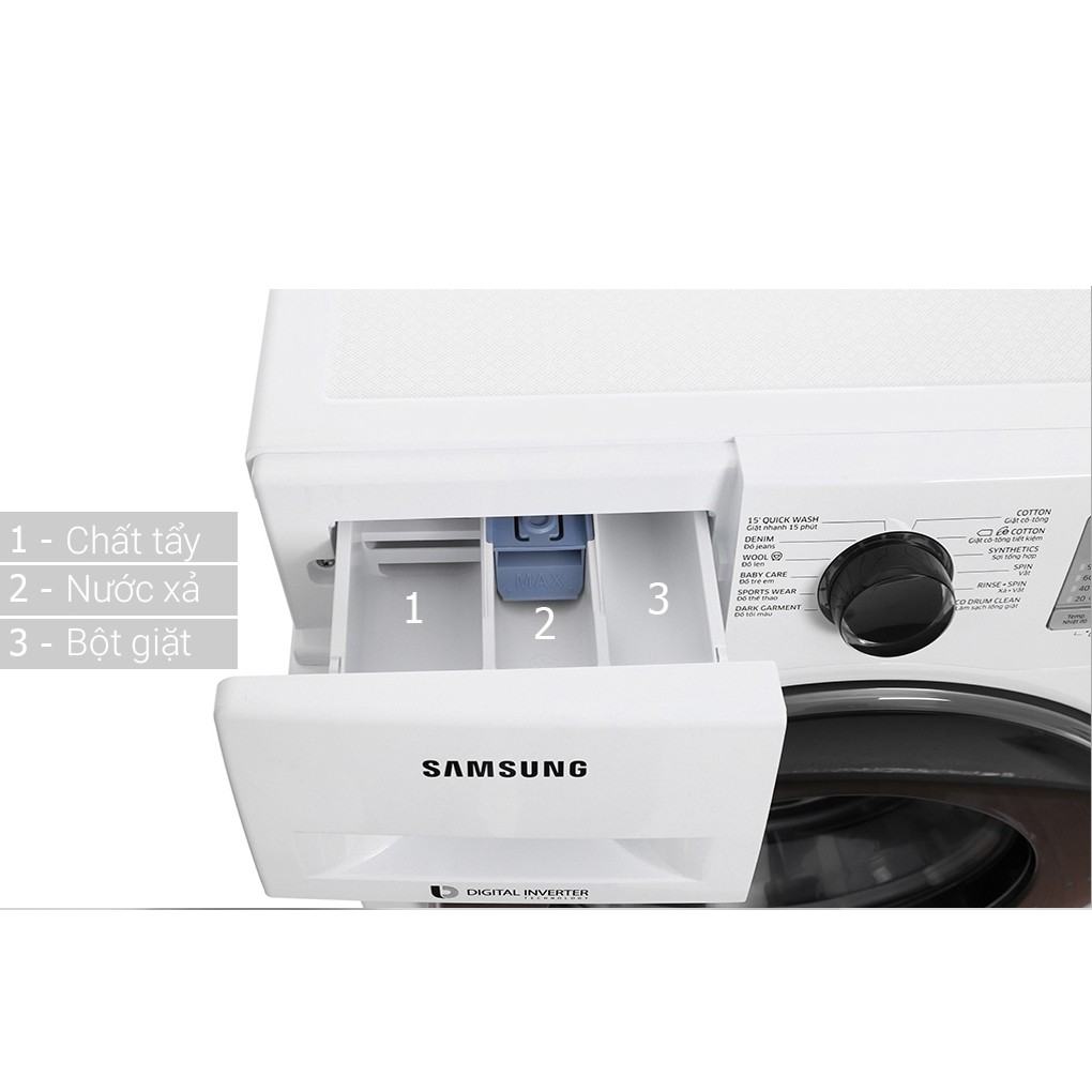 Máy giặt Samsung (Hàn Quốc) WW80J4233GW_SV inverter 8.0 kg (Hàng trưng bày)