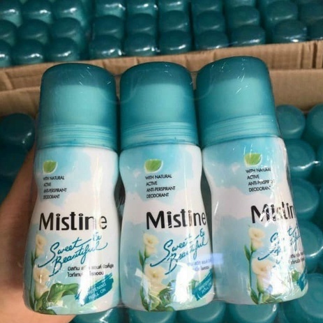 Lăn khử mùi Mistine hương hoa 35ml chính hãng Thái Lan