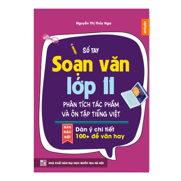 Sách - lớp 11 Combo 2 sổ tay kiến thức Toán Lí Hóa Anh và Sổ tay Soạn Văn 11 phân tích tác phẩm, ôn tập Tiếng việt