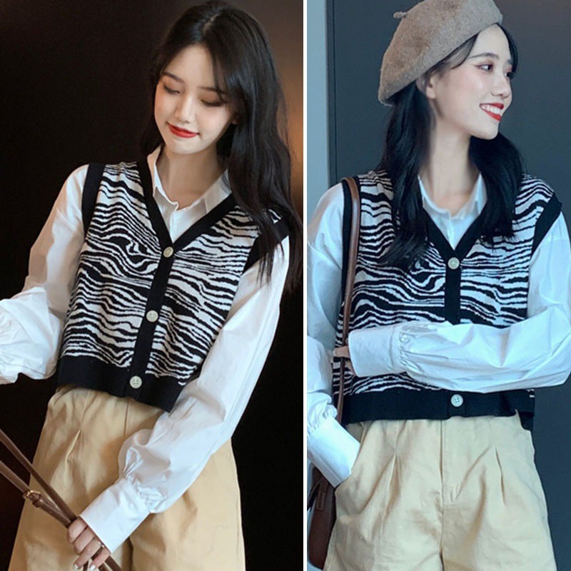 Áo Khoác Cardigan Dệt Kim Thiết Kế Cổ Chữ V Thanh Lịch Dành Cho Nữ