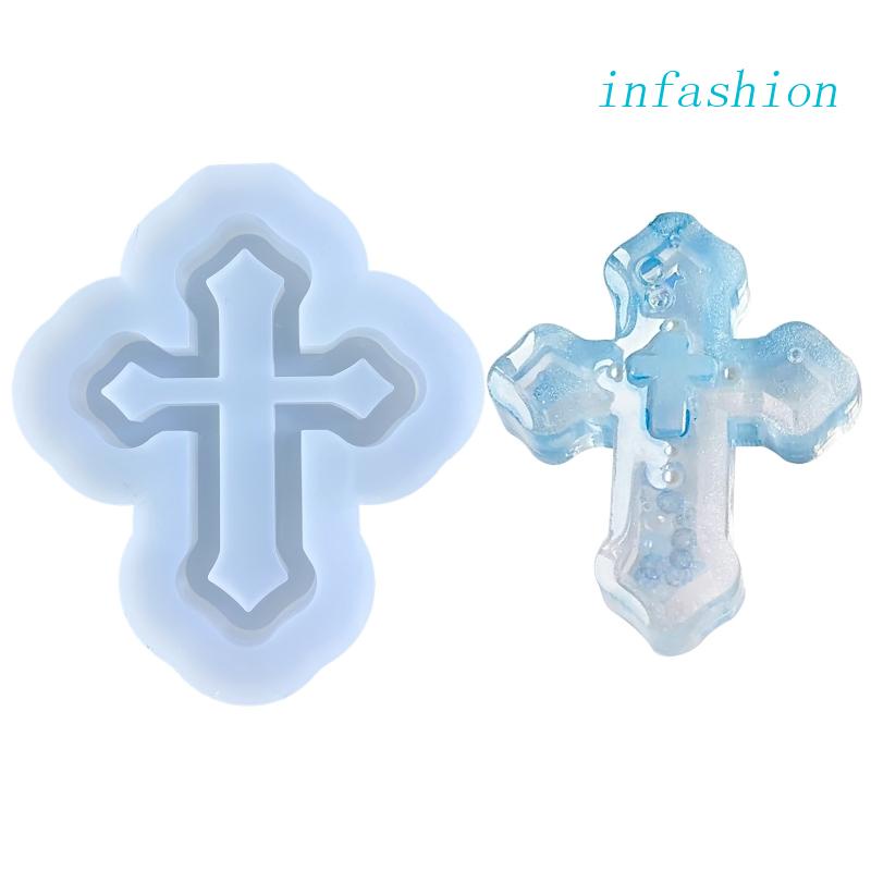 Khuôn Silicone Hình Chữ Thập Làm Trang Sức DIY