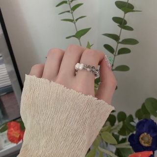 Nhẫn hạt sang trọng Modleaf Pearl beads ring Hàn Quốc
