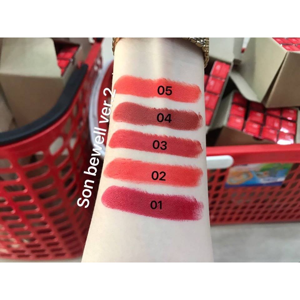 SON THỎI LÌ BE’ WELL MATTE LIP COLOR BẢN 2018 VỎ ĐỎ