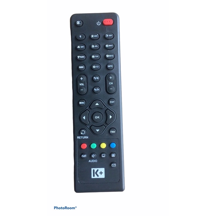 Điều khiển đầu thu K+ vuông-Tặng kèm pin- Remote đầu thu truyền hình đầu K+ loại vuông