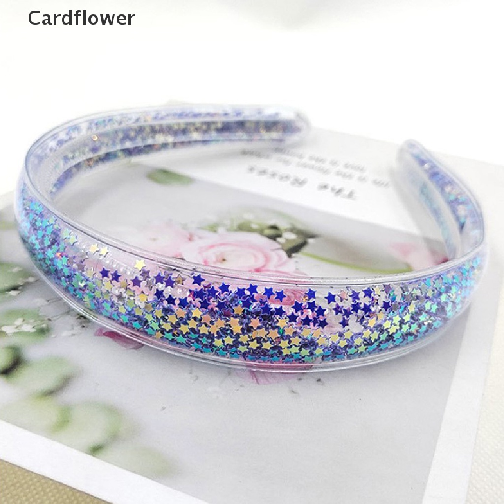 &lt; Cardflower &gt; Băng Đô Kim Tuyến Lấp Lánh Thắt Nút Đáng Yêu Cho Trẻ Em Đang Giảm Giá