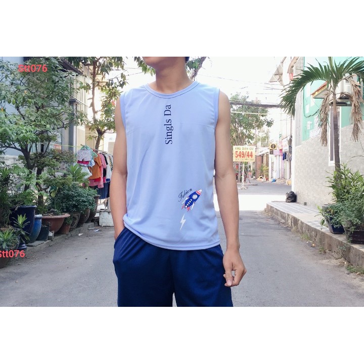 Bộ ba lỗ nam chất liệu mát mẻ