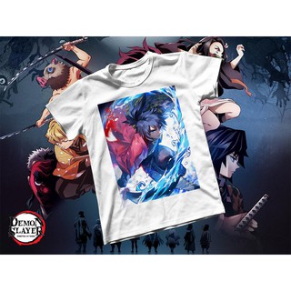 Áo thun Cotton Unisex - Anime - Kimetsu no Yaiba - Thủy trụ tomioka