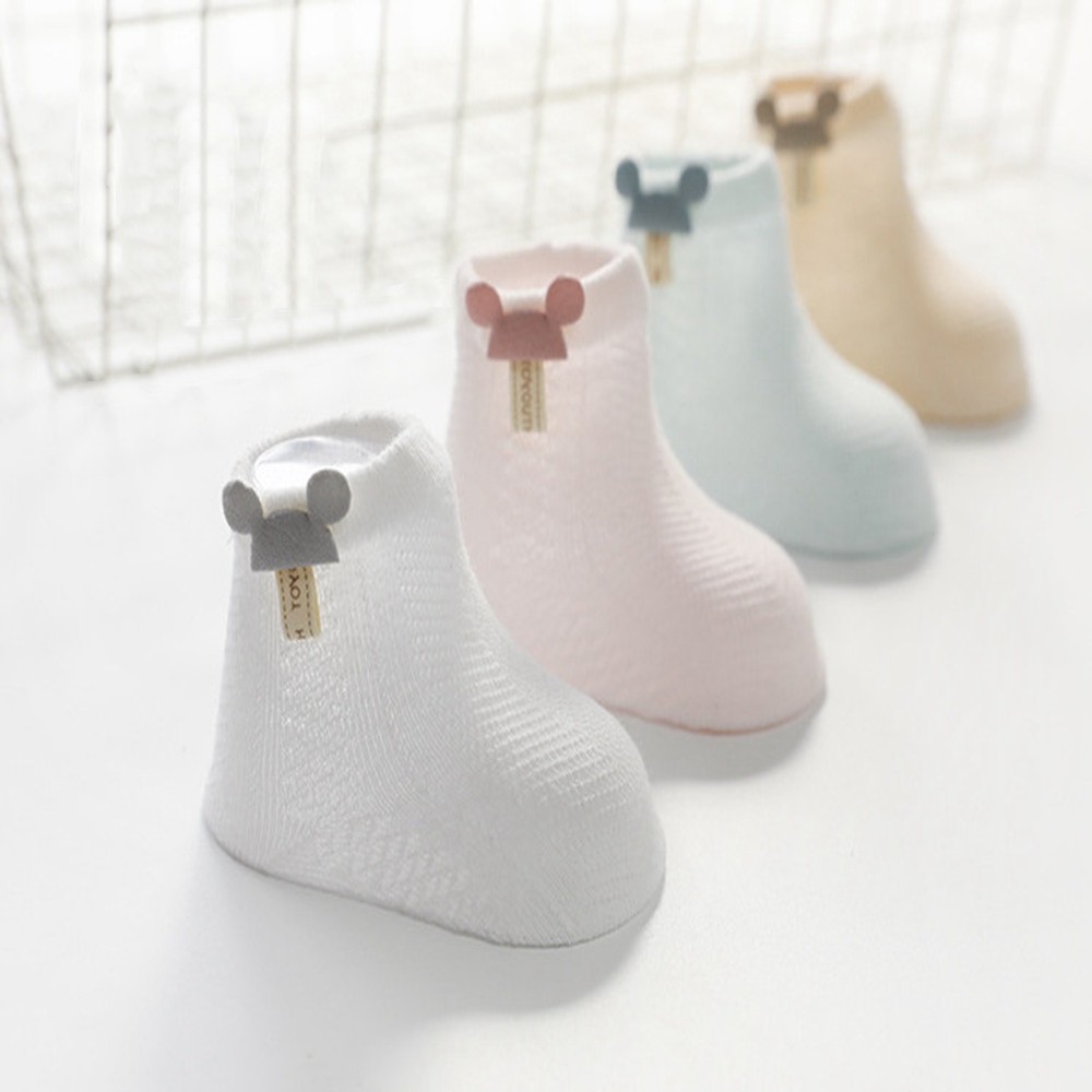 Tất cotton họa tiết chuột mickey cho bé 0-3 tuổi