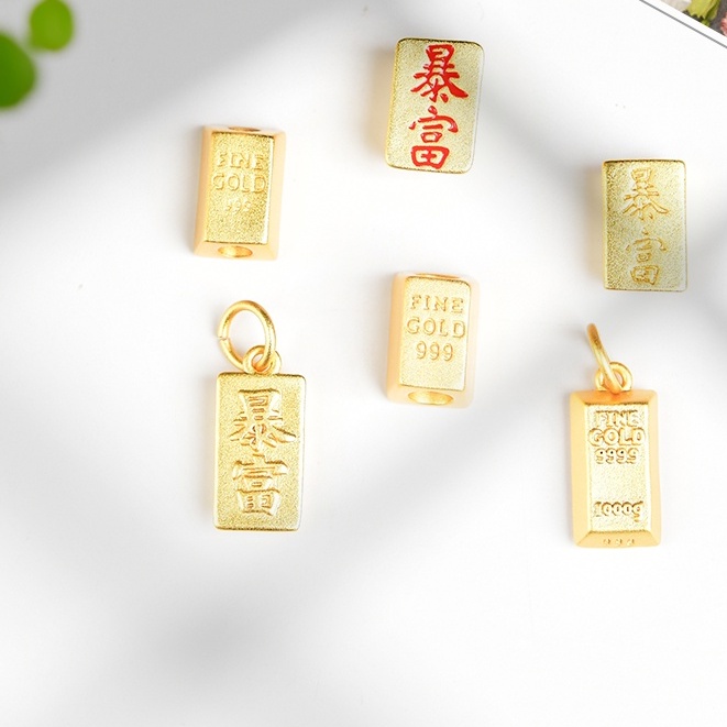 Phụ Kiện Hạt Cườm Xỏ Màu Vàng Đồng Giàu Vàng Kim Handmade Phụ Kiện Làm Trang Sức Dép Nhỏ Giọt Mạnh Mẽ Truyền Thống Không Gây Dị Ứng diy