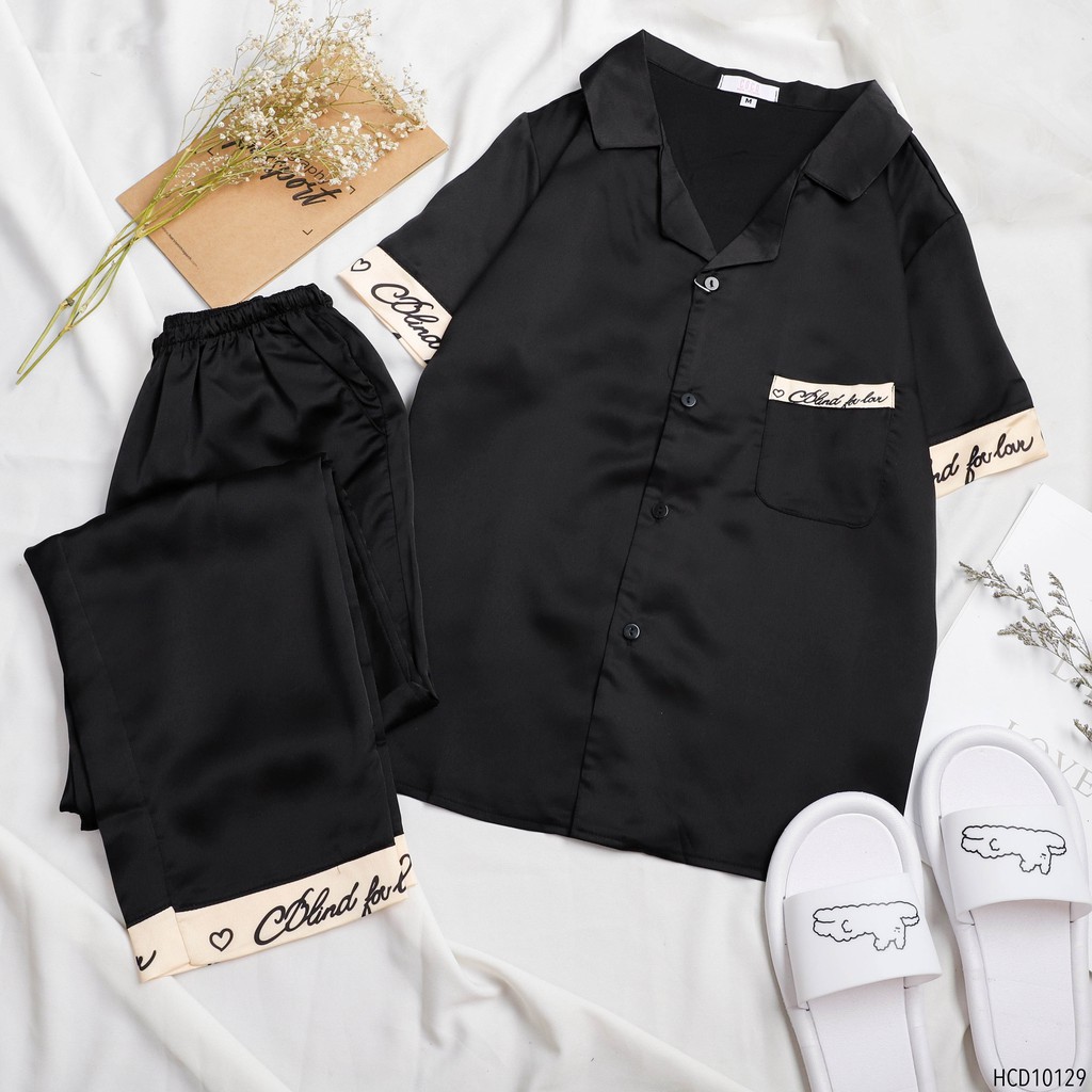 𝑪𝑶𝑪𝑶 𝑩𝑰𝑲𝑰𝑵𝑰 Bộ Đồ Ngủ - Đồ Mặc Nhà Satin ( HCD10129 ) | BigBuy360 - bigbuy360.vn