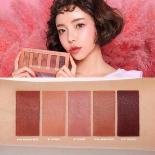 Bộ kit mini son 3ce mood recipe 5 thỏi