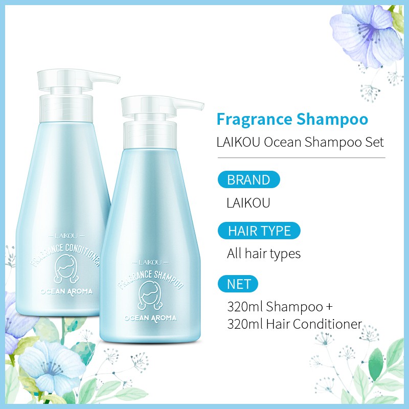 Bộ Dầu Gội LAIKOU Dưỡng Tóc Muối Biển 320ml