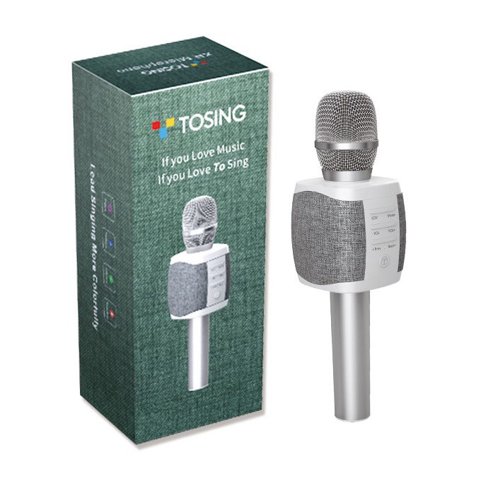 Micro Không Dây Hát Karaoke Tosing Q12 kèm loa bluetooth, 2 Trong 1 Cho Điện Thoại / Máy Tính Bảng/ oto/ tv