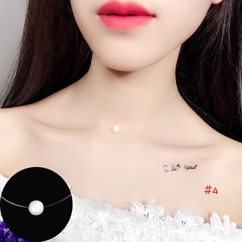 Dây chuyền trong suốt đính đá Zircon