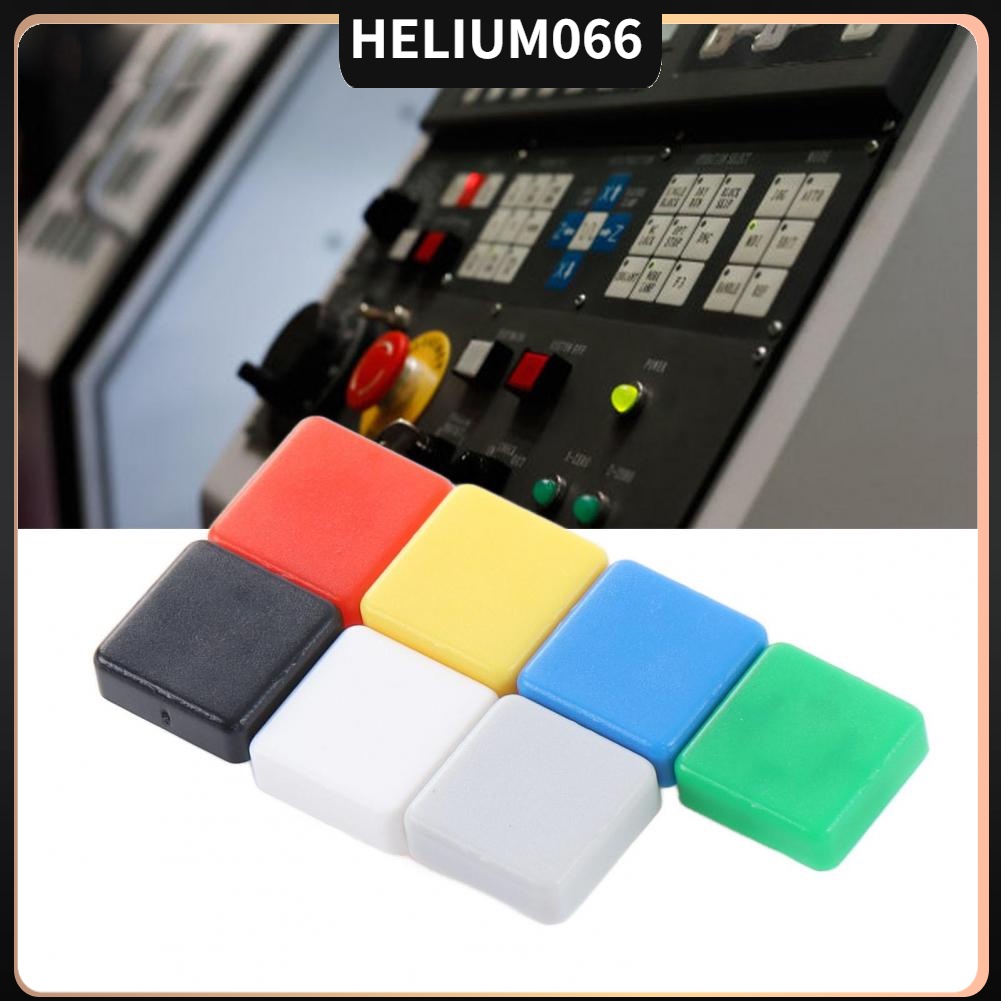 Helium066 Nút nhấn 350 cái Nắp công tắc Điều khiển chiến thuật tạm thời Hình vuông thẳng 7 màu A14