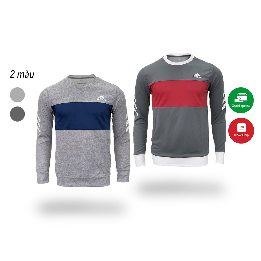 Áo dài tay thun thể thao nam luyện tập siêu nhẹ